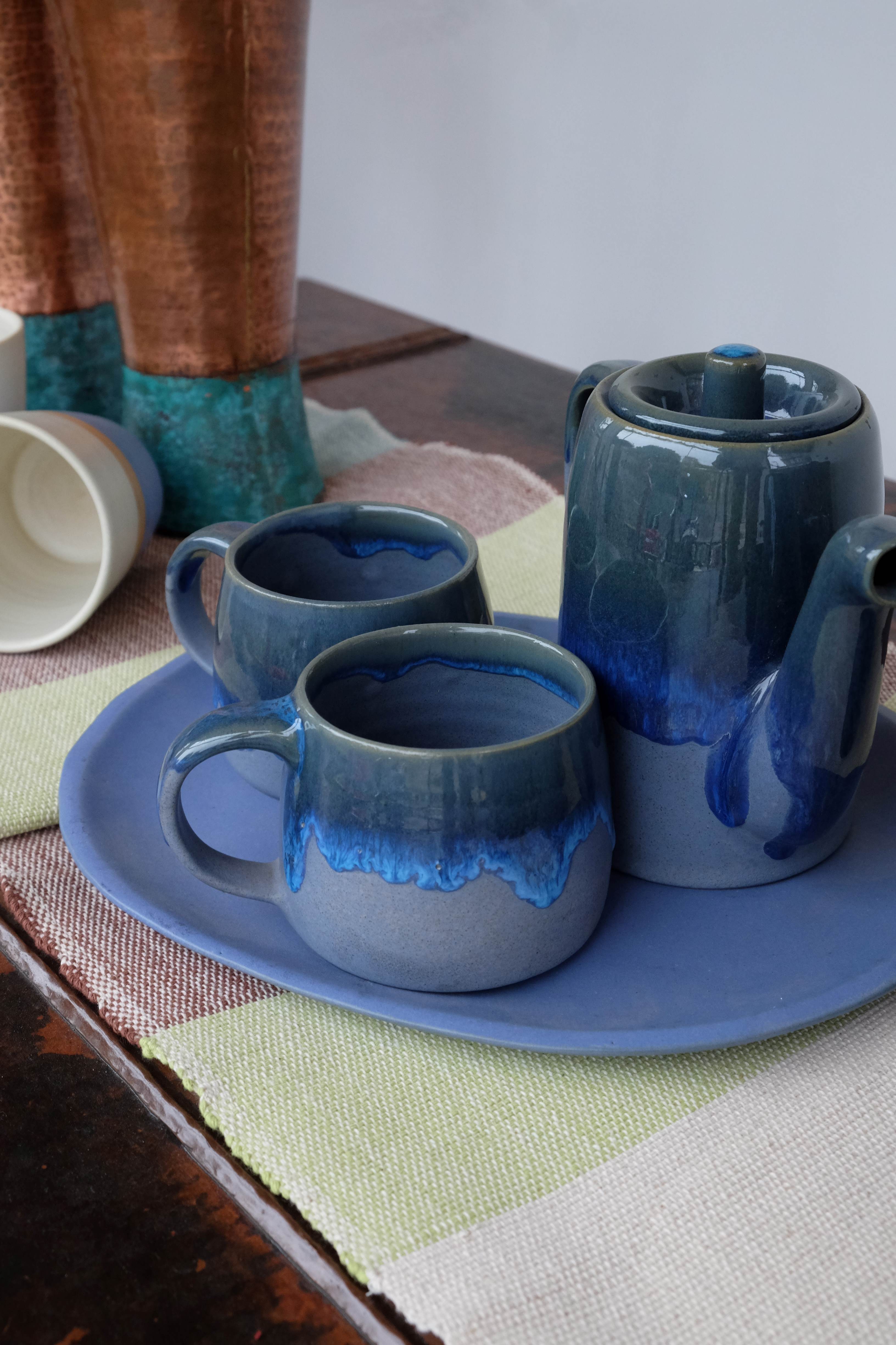 Ceramic Flow Teapot Set